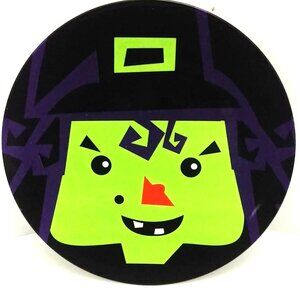 Set of Two Holiday Home Halloween Witches 8” and 9'' Plates